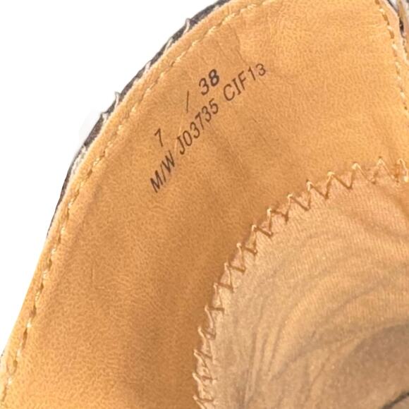 Bølo Brown Leather Buckle Clogs Size 7 EU 38 Slip-On Comfort Mule Sandals - Picture 7 of 9